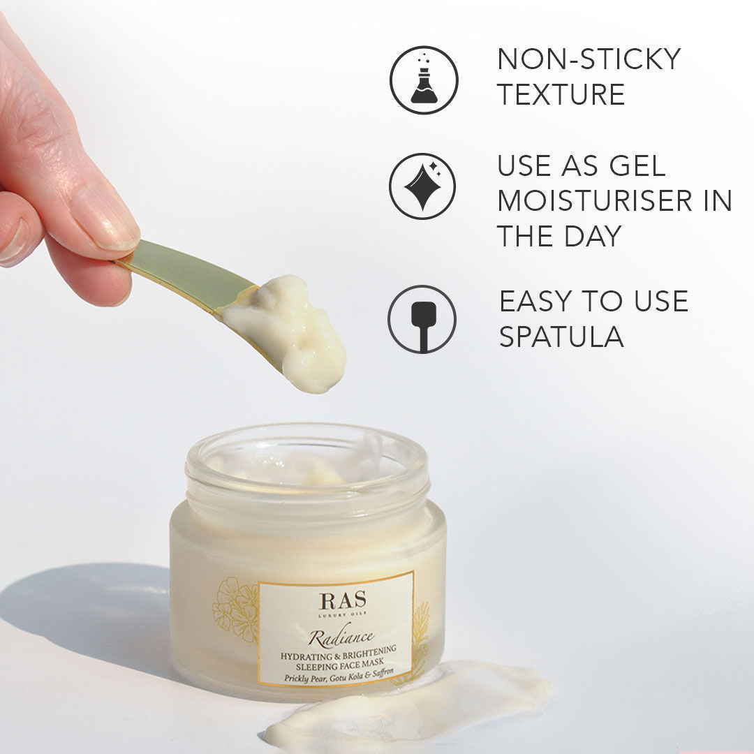 Radiance Hydrating & Brightening Sleeping Gel Face Mask with Aloe vera gel