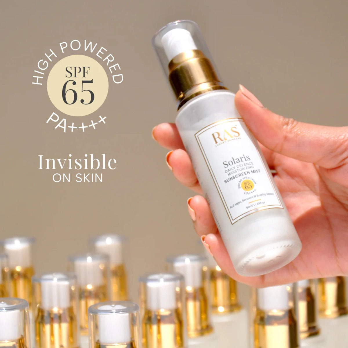 Solaris Daily Defence Moisturizing Sunscreen SPF 65 PA++++ Mist