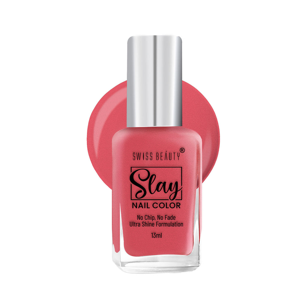 Slay Nail Color With Ultra Shine Formulation - 68 Magenta Rush