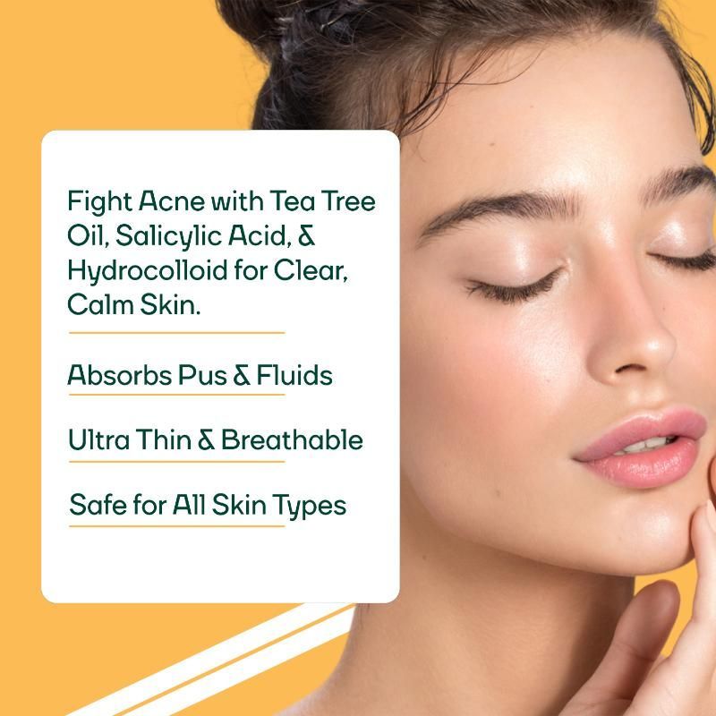 Chin Acne Pimple Patch Big Strips, Salicylic Acid Spot Corrector, Blackhead & Whitehead