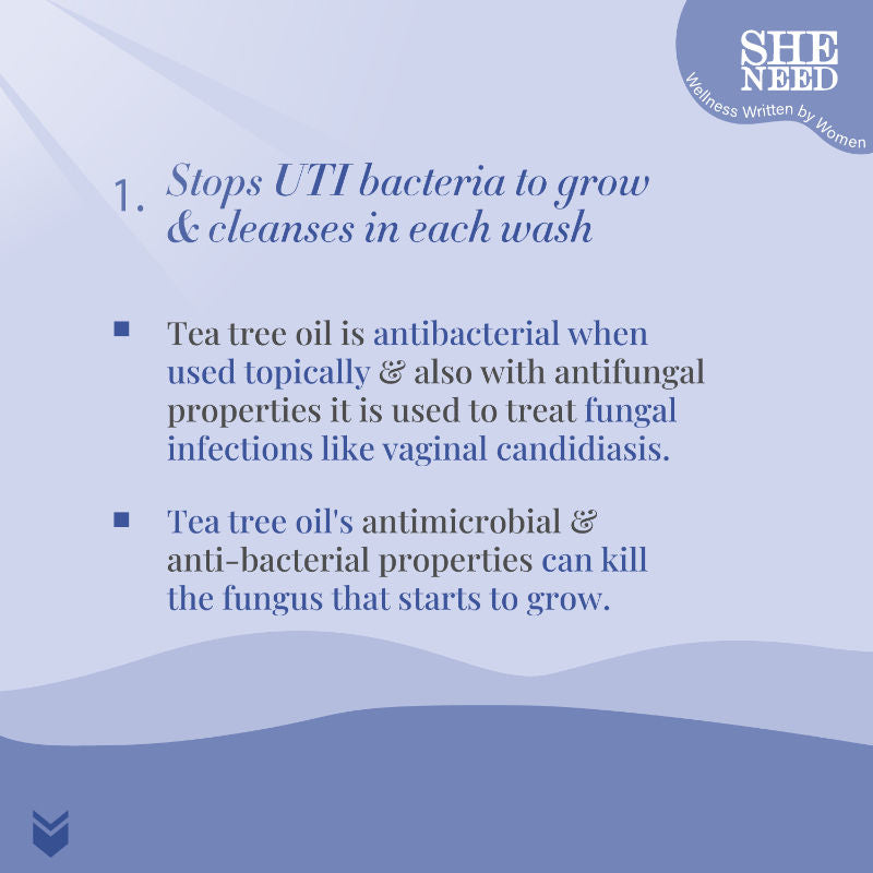 UTI Relief Feminine Intimate Wash - Reduces Yeast Infection, Protects Against UTI