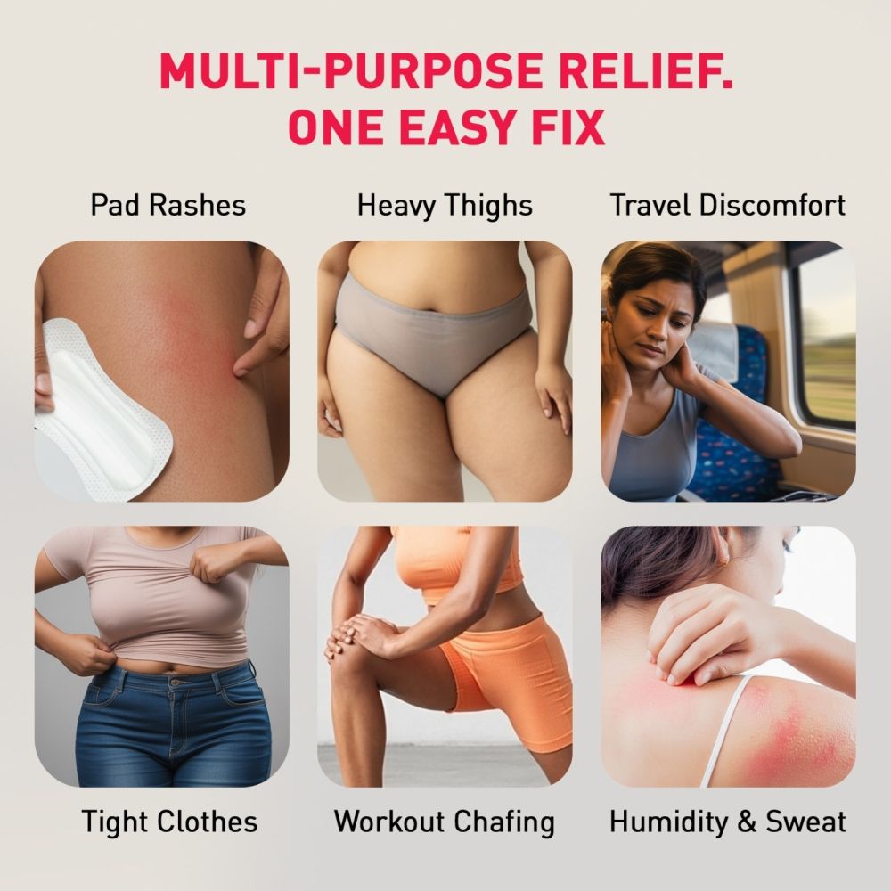 Natural Anti-Chafing Rash Cream, Soothes Rashes, Redness & Soreness, Plant Based