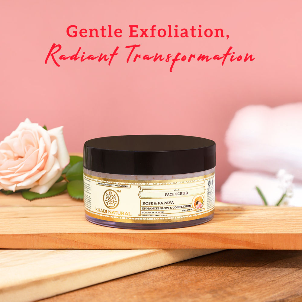 Face Scrub with Rose & Papaya for That Everyday Glow