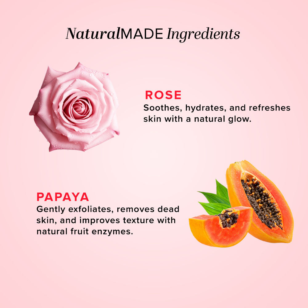 Face Scrub with Rose & Papaya for That Everyday Glow