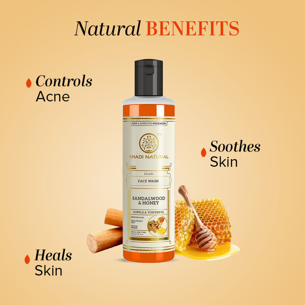 Sandalwood & Honey Face Wash for Hydration, Glow and Gentle Cleansing
