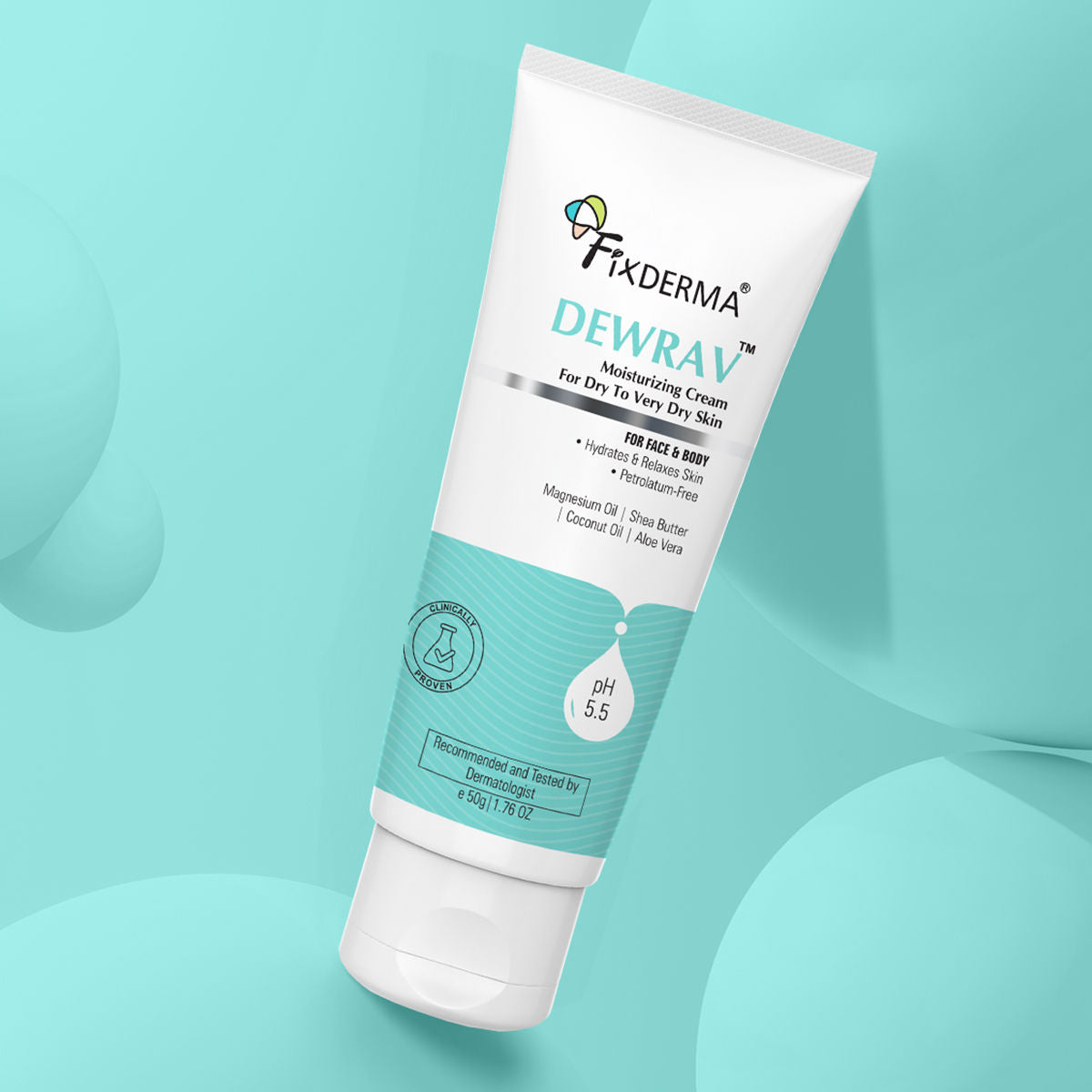 Dewrav Moisturizing Cream for Face & Body with Shea Butter For Dry to Very Dry Skin