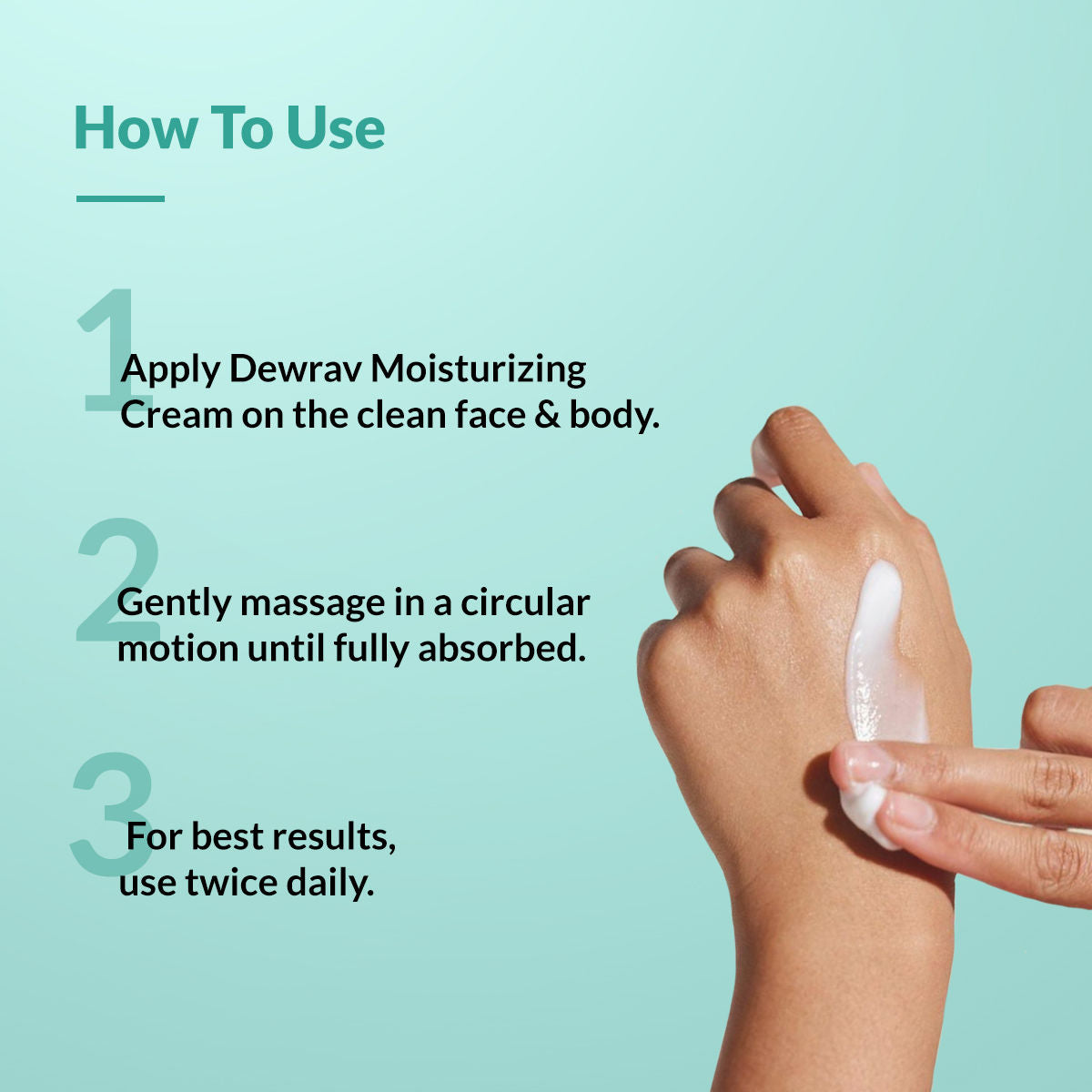 Dewrav Moisturizing Cream for Face & Body with Shea Butter For Dry to Very Dry Skin