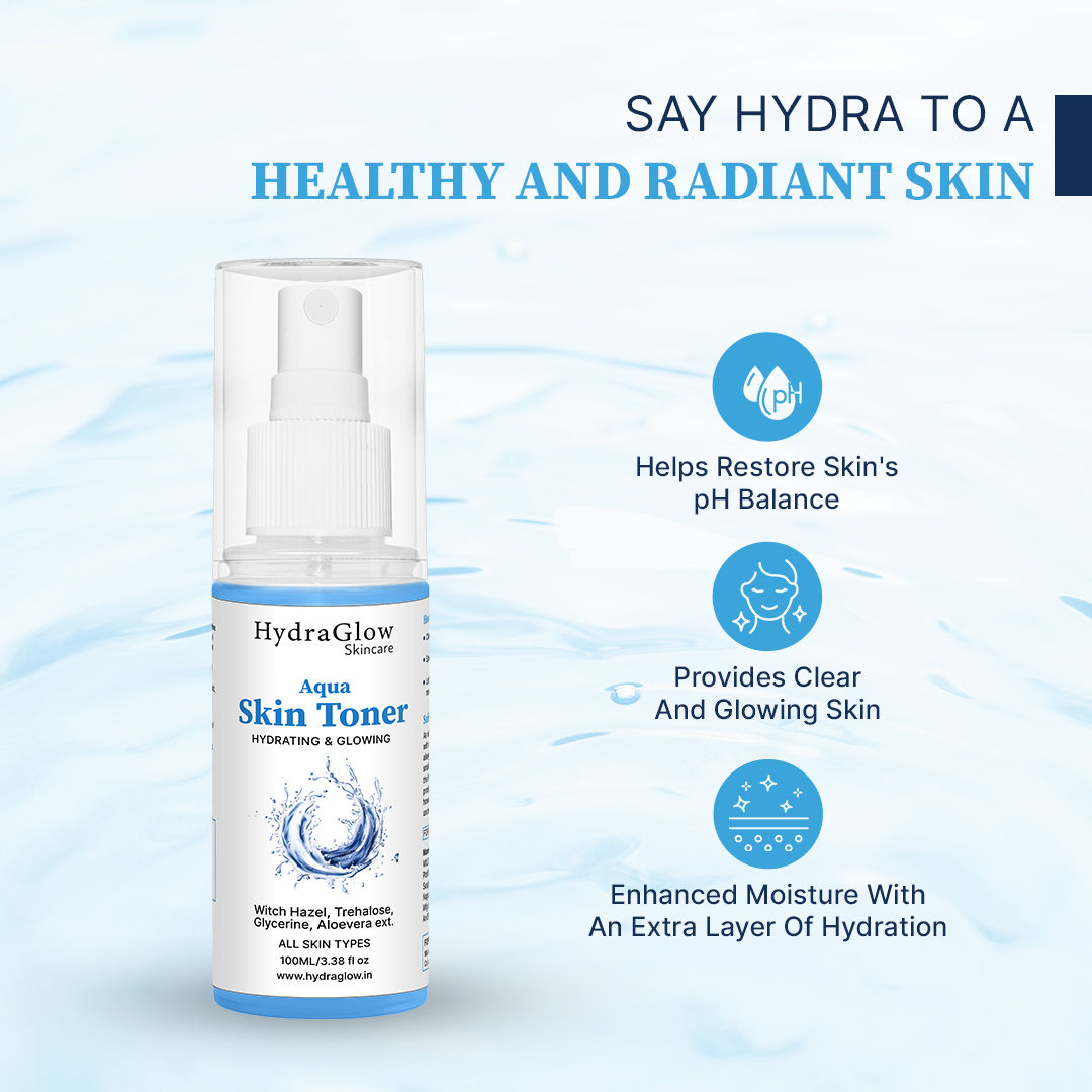 Hydra Glow Skincare Aqua Skin Toner Hydrating and Refreshing