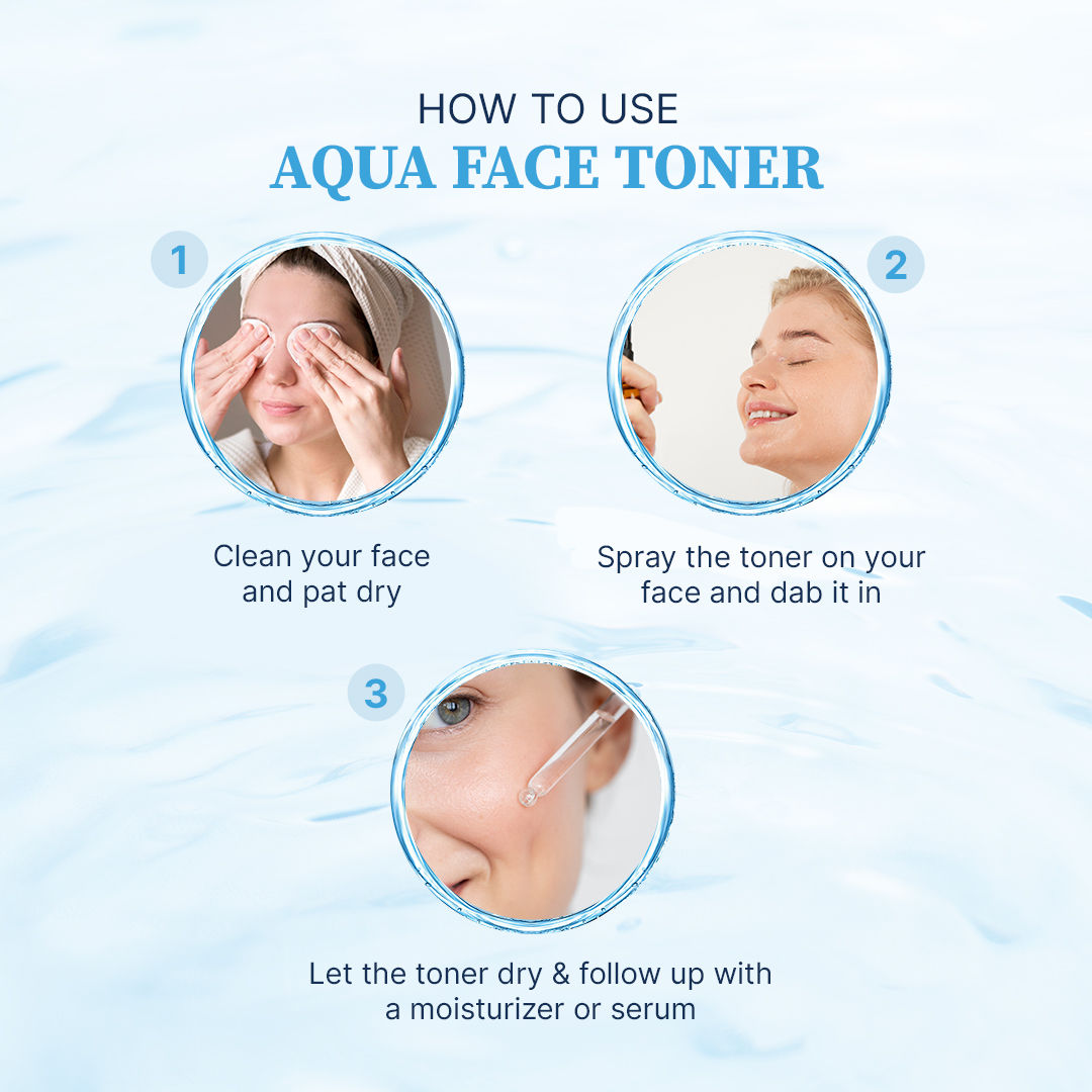 Hydra Glow Skincare Aqua Skin Toner Hydrating and Refreshing