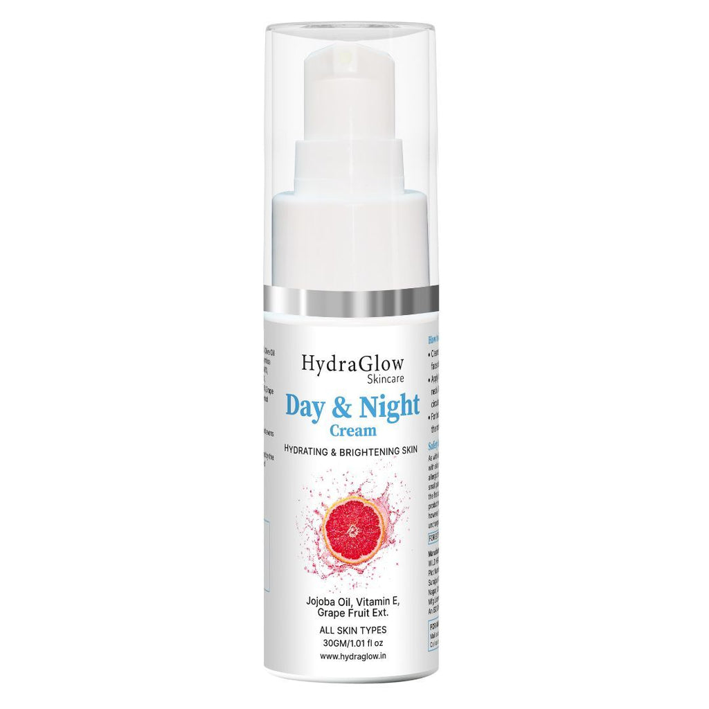 Hydra Glow Skincare Day & Night Hydrating Skin Brightening Cream