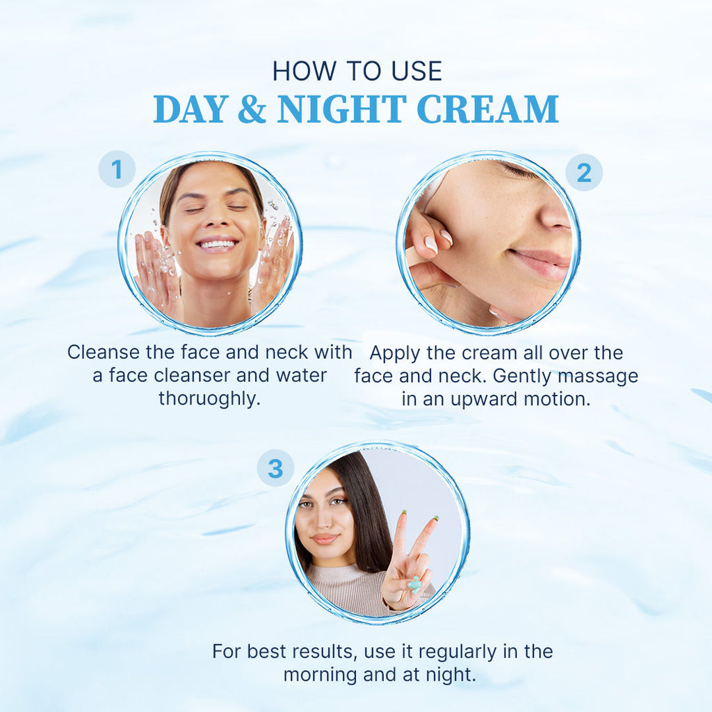 Hydra Glow Skincare Day & Night Hydrating Skin Brightening Cream