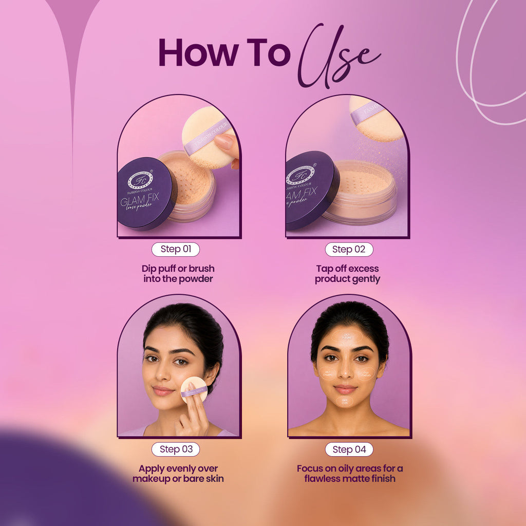 Glam Fix Loose Powder For Face Makeup