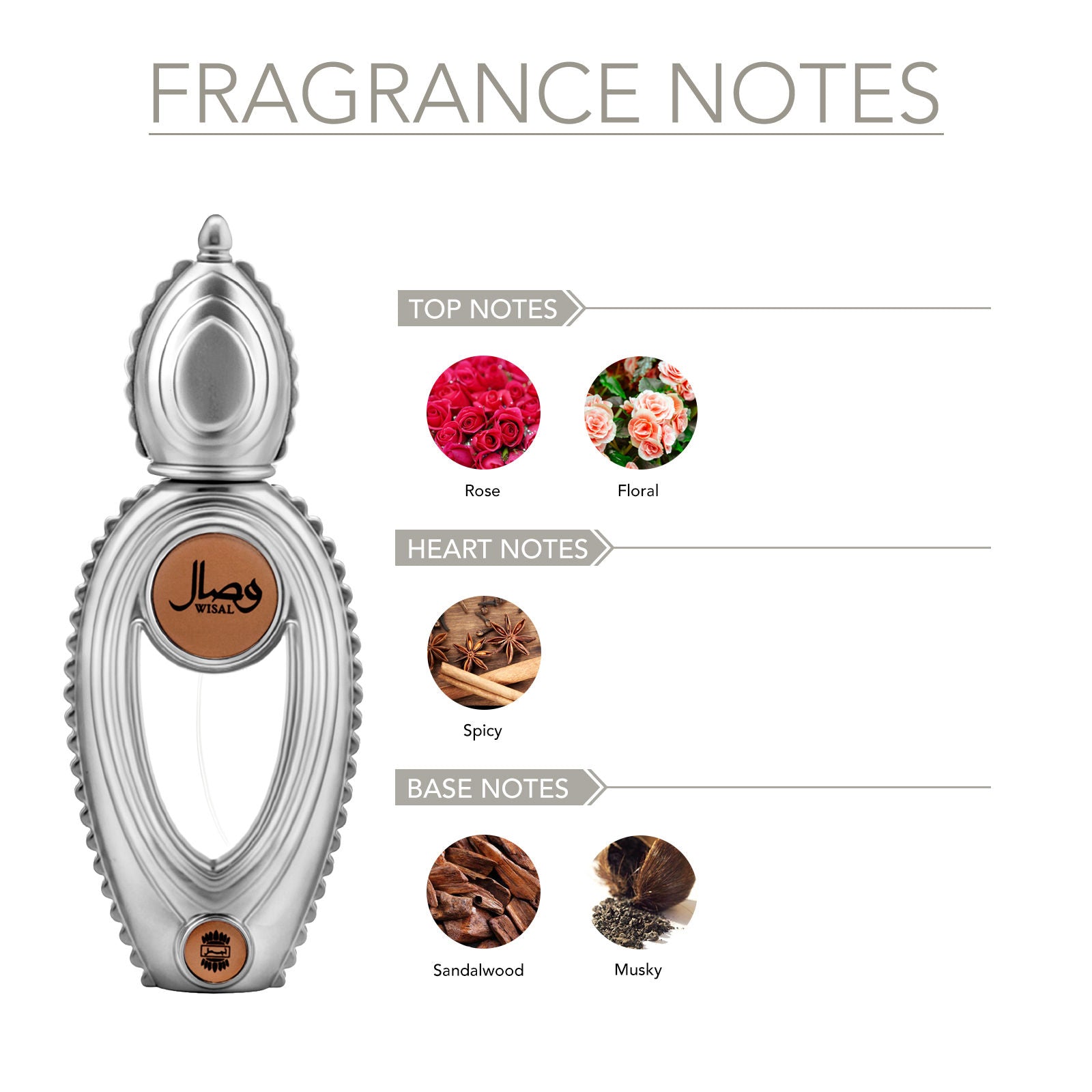 Ajmal Wisal Eau De Parfum for Women - Floral Spicy Oriental Long-Lasting Perfume