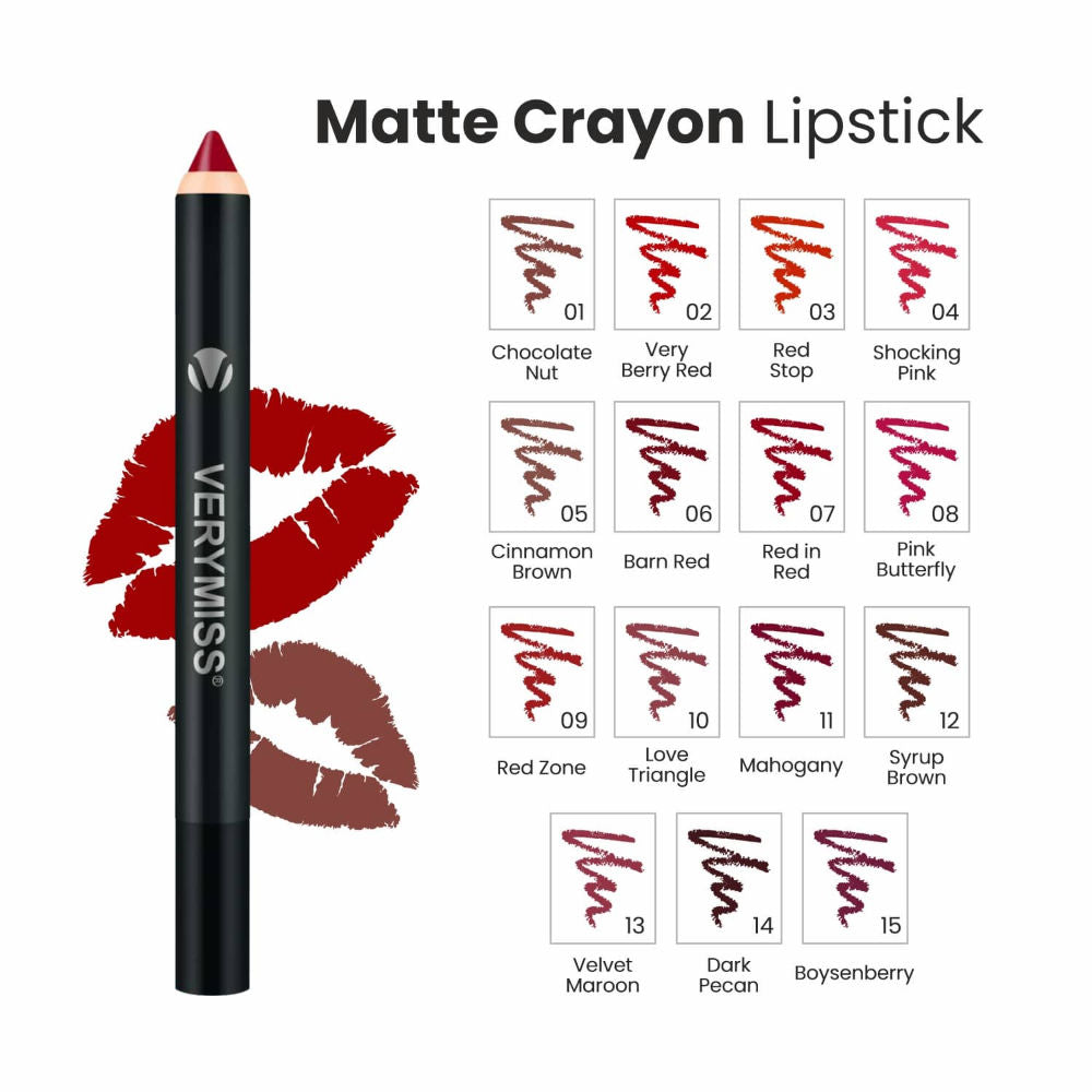 Matte Lip Crayon Lipstick
