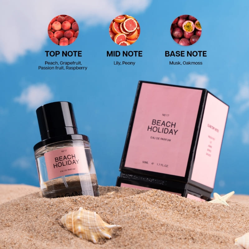 Beach Holiday EDP Premium Long Lasting Fruity Floral Perfume for Women, Summer