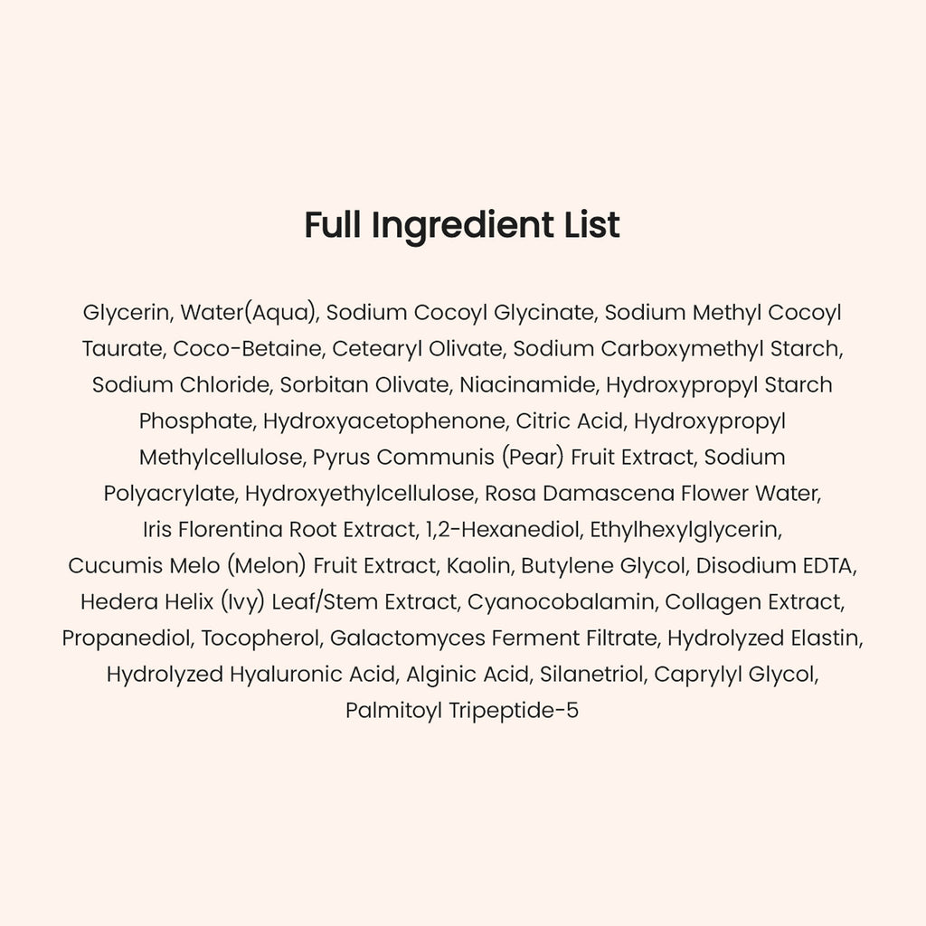 Collagen Mask To Foam Cleanser