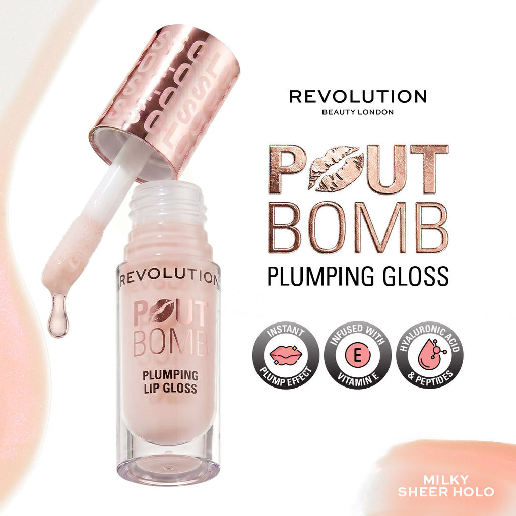 Pout Bomb Plumping Gloss - Milky Sheer Holo