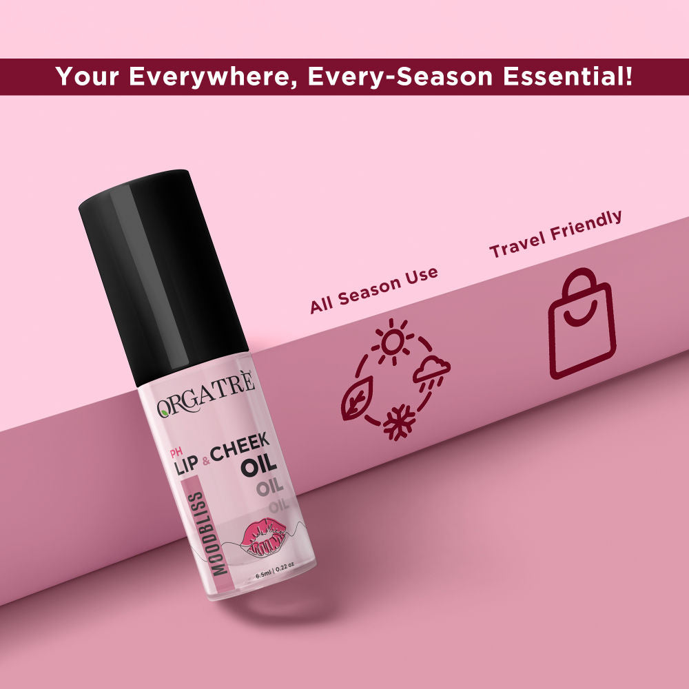 Lip & Cheek Oil | pH-Activated Tint, Multi-Use Hydrating Oil for Soft, Dewy Glow