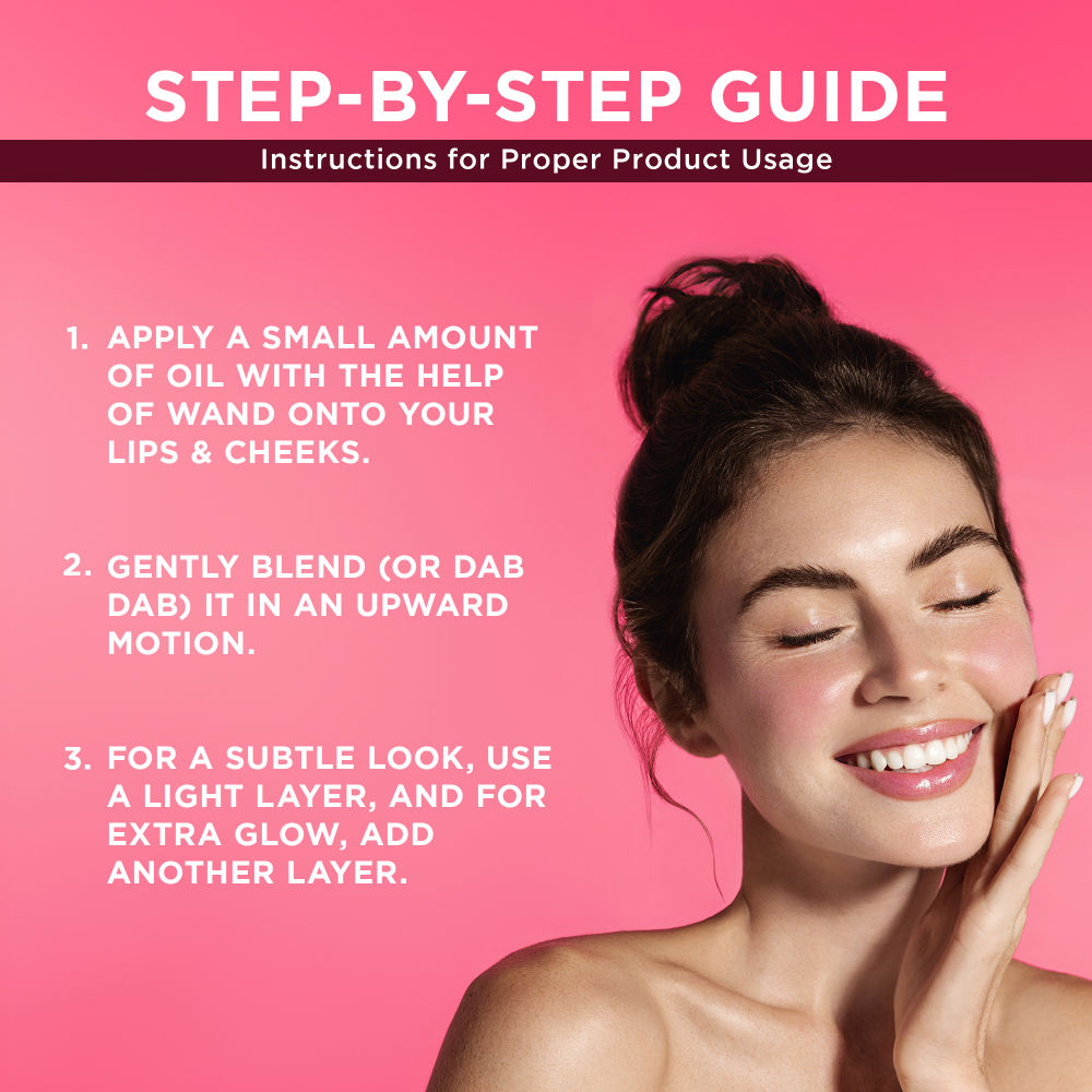 Lip & Cheek Oil | pH-Activated Tint, Multi-Use Hydrating Oil for Soft, Dewy Glow