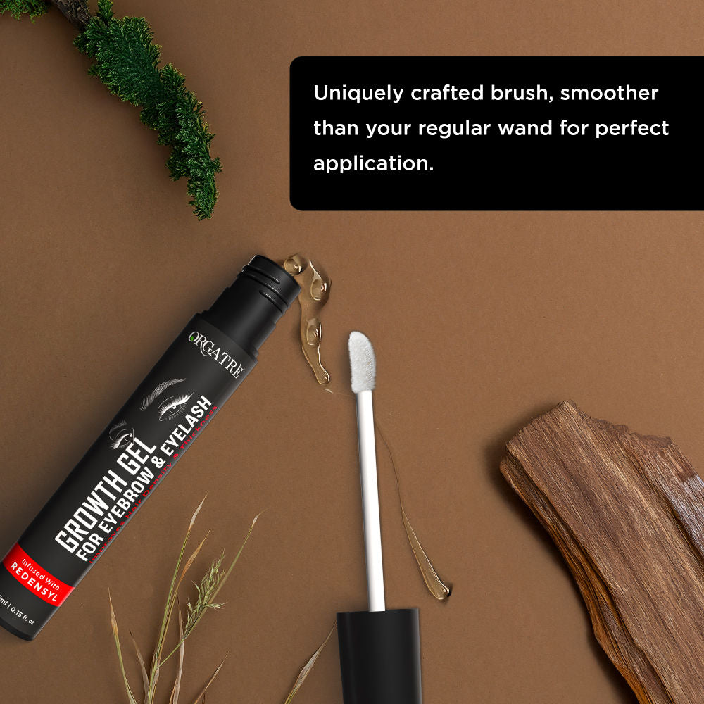 Growth Eyebrow & Eyelash Gel for Women - Redensyl-Infused for Thicker, Fuller Brows & Lashes
