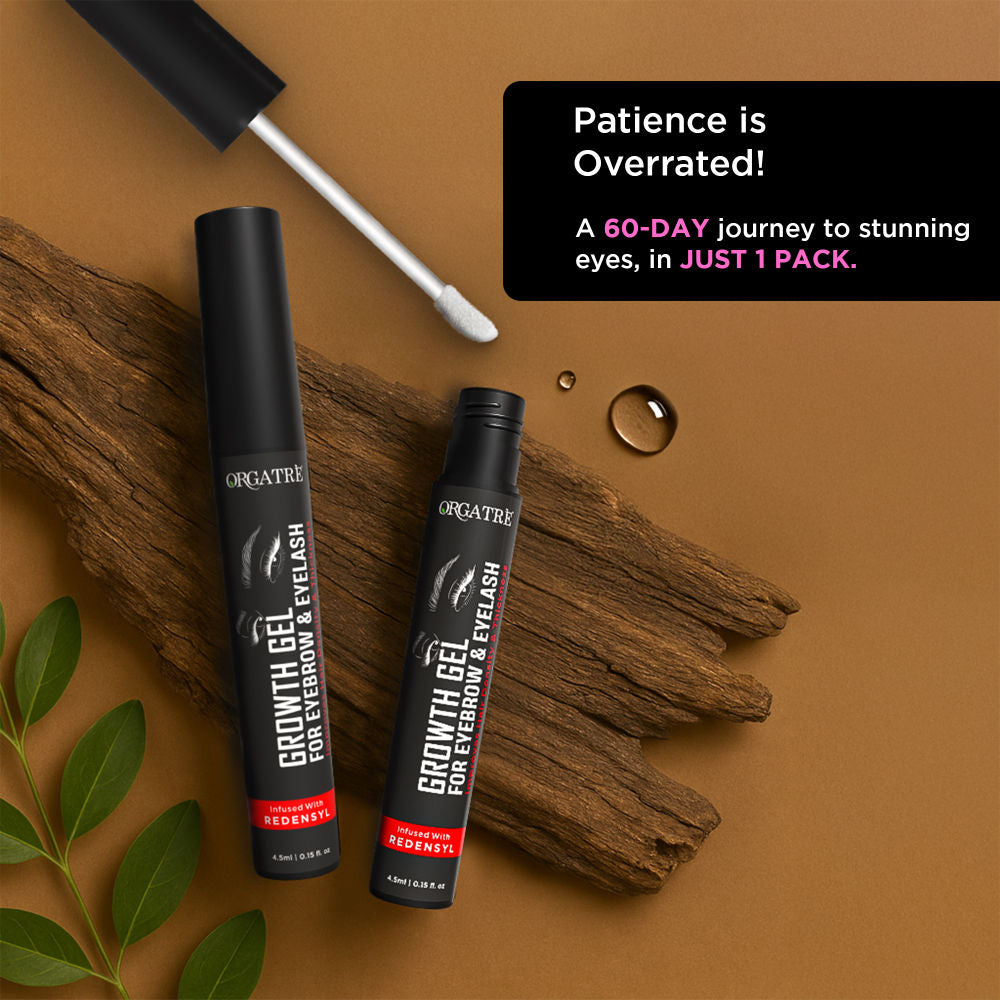 Growth Eyebrow & Eyelash Gel for Women - Redensyl-Infused for Thicker, Fuller Brows & Lashes
