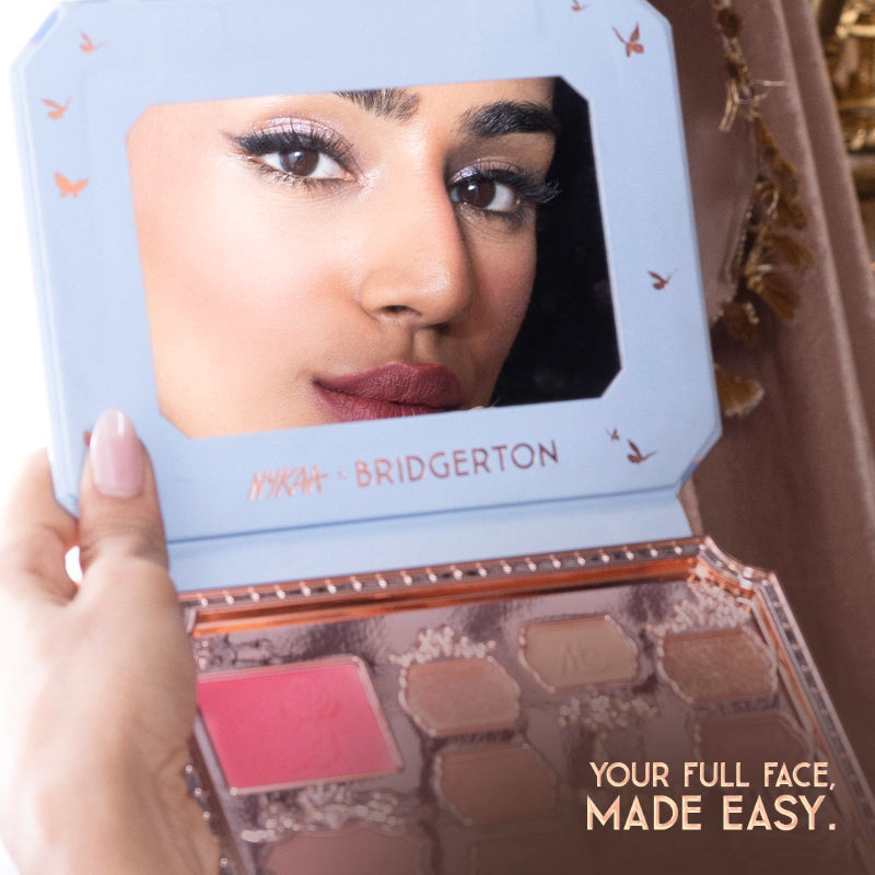 X Bridgerton Face & Eye Multi-Texture Eyeshadow Blush & Contour Palette