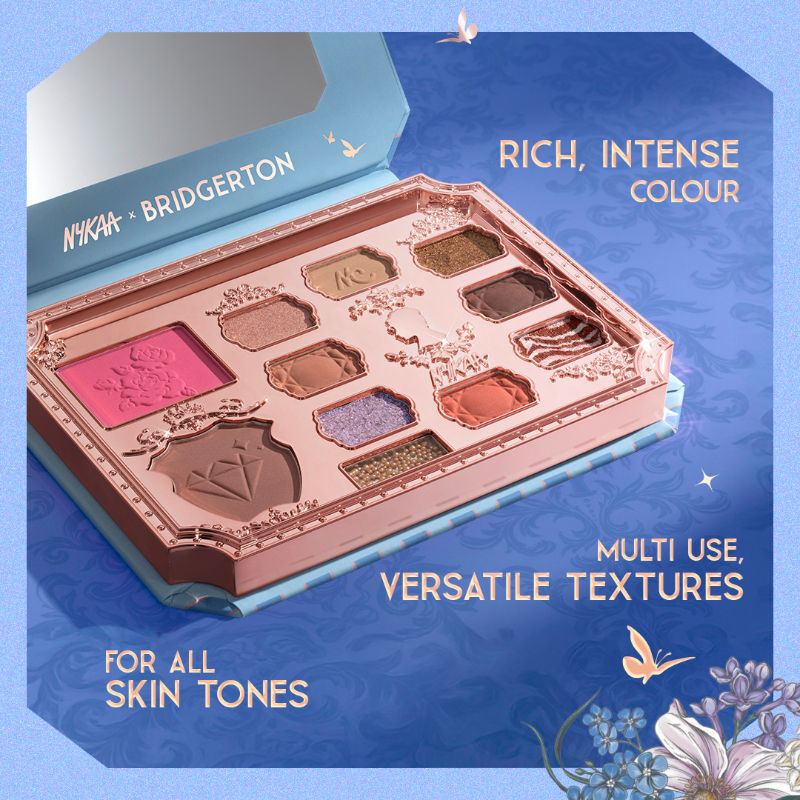 X Bridgerton Face & Eye Multi-Texture Eyeshadow Blush & Contour Palette