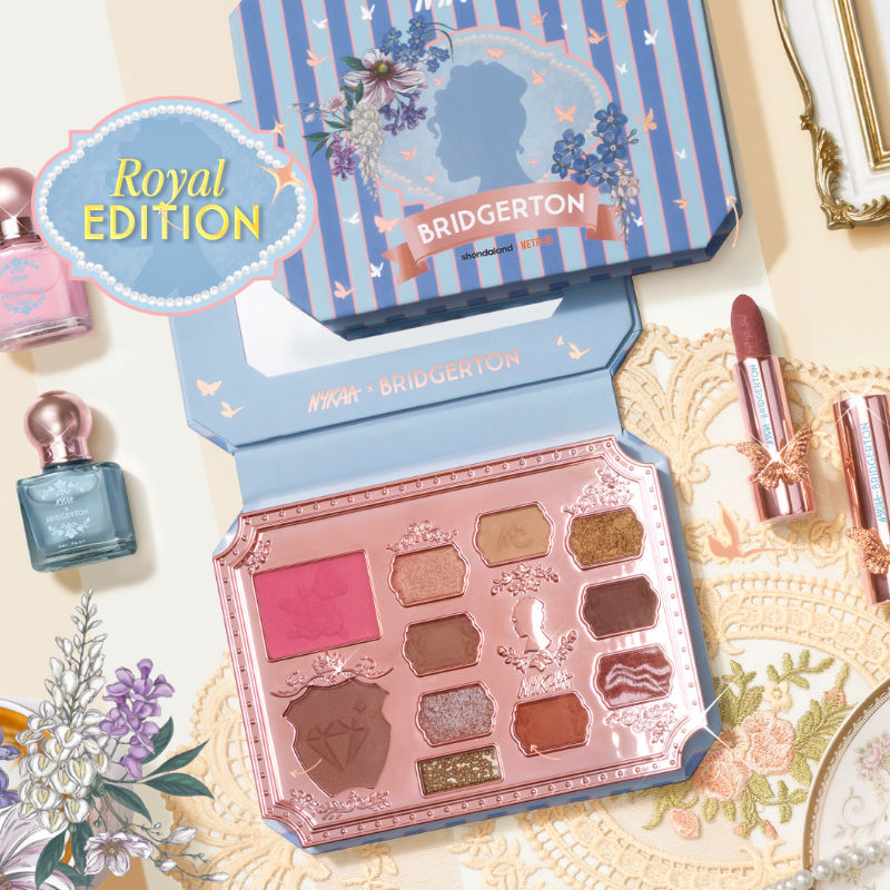 X Bridgerton Face & Eye Multi-Texture Eyeshadow Blush & Contour Palette