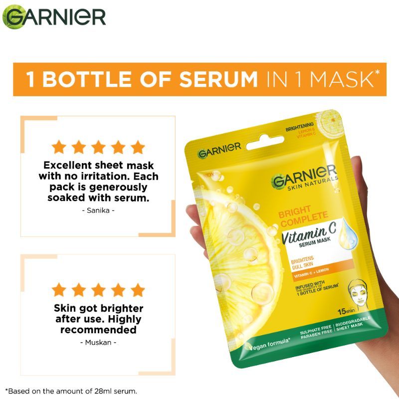 Skin Naturals Face Serum Sheet Mask