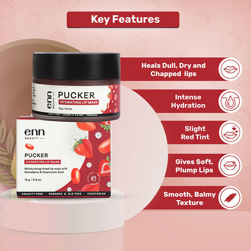 Pucker Tinted Lip Balm - Hydrating Care for Dry, Dark & Pigmented Lips