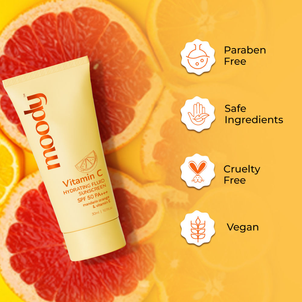 Vitamin C Sunscreen With SPF 50 PA+++ For Dull Hyperpigmented Skin, Lightweight No Whitecast