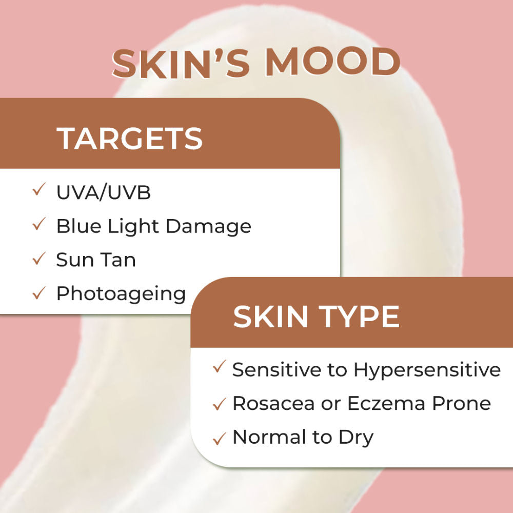Sensisoothe Mineral Sunscreen SPF 50 PA++++ With Rice Water & Ceramides For Senstive Skin