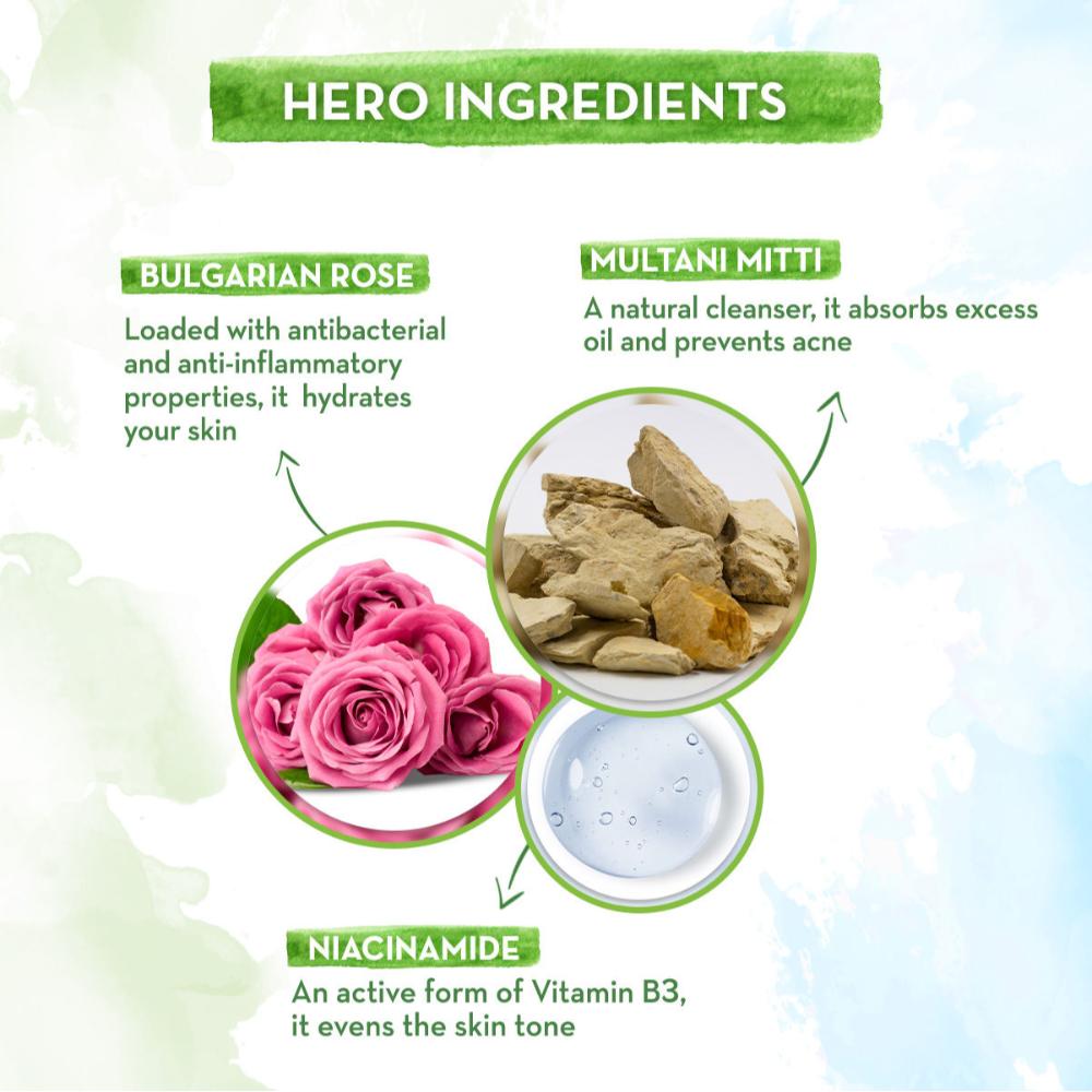 Multani Mitti Face Wash With Multani Mitti & Bulgarian Rose