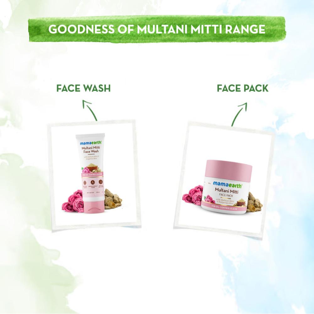 Multani Mitti Face Wash With Multani Mitti & Bulgarian Rose