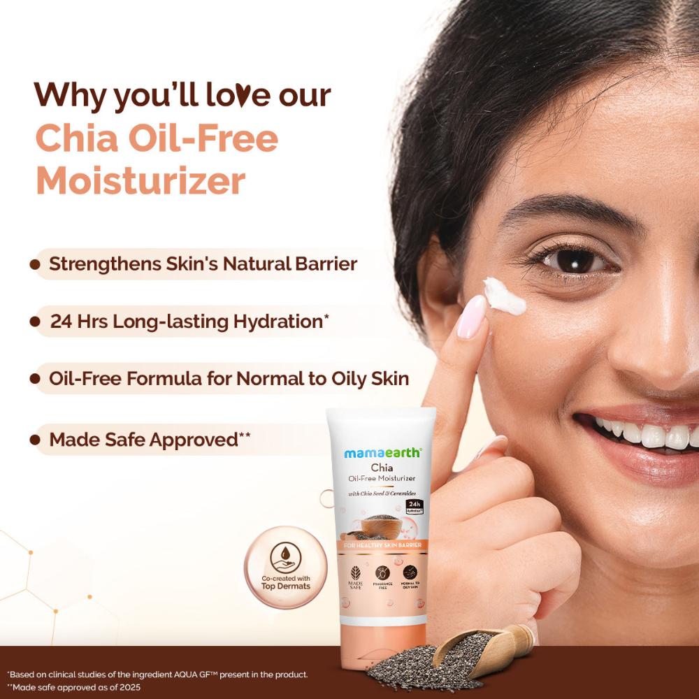 Chia Seed and Ceramides Oil-Free Moisturizer for a Hydrated Glow