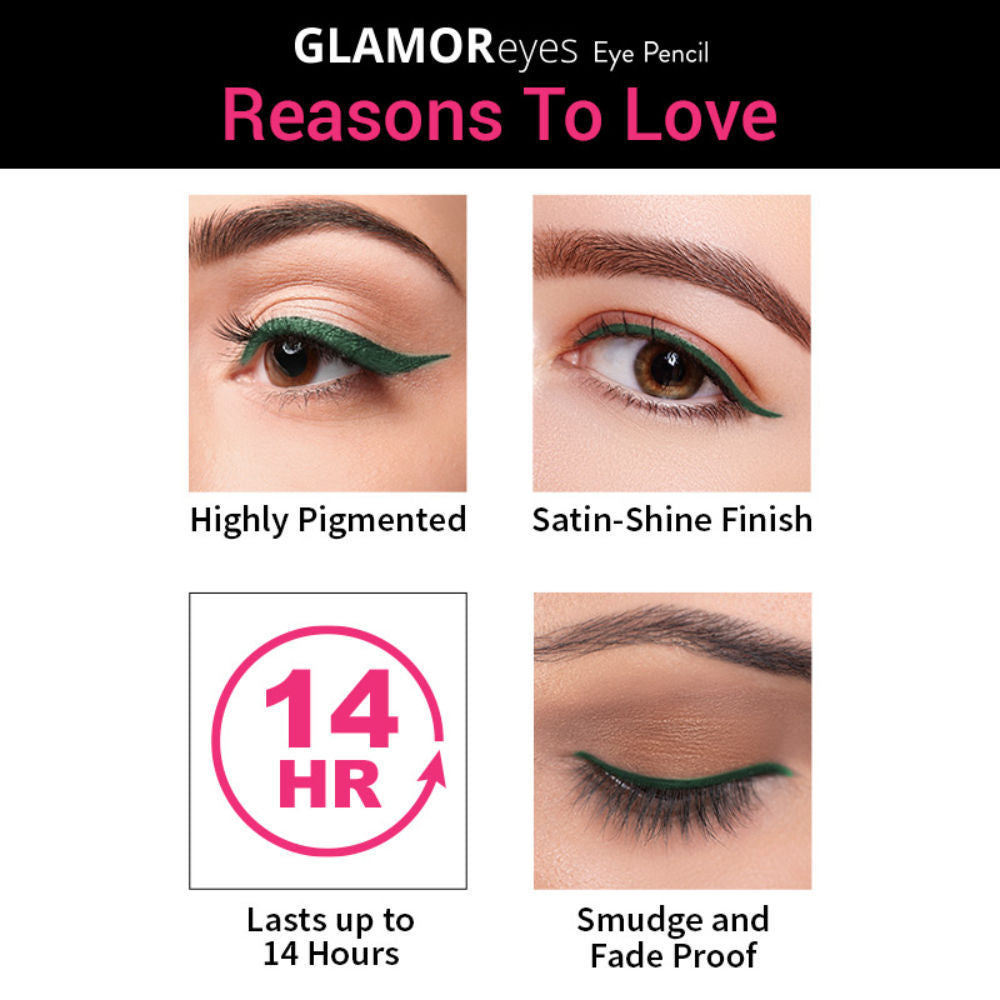 Nykaa Glamoreyes Waterproof & Smudgeproof Shimmer Eye Pencil