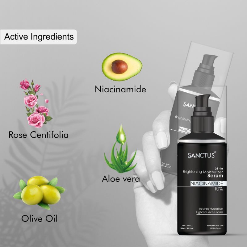 24-Hr Brightening 10% Niacinamide Moisturizer Serum Lotion