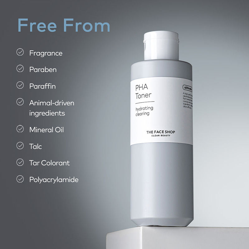 PHA Toner with Hyaluronic Acid – Liquid Exfoliant & Hydrates Skin to Improve Texture