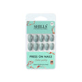 Reusable Oval Press On Nails - Blue