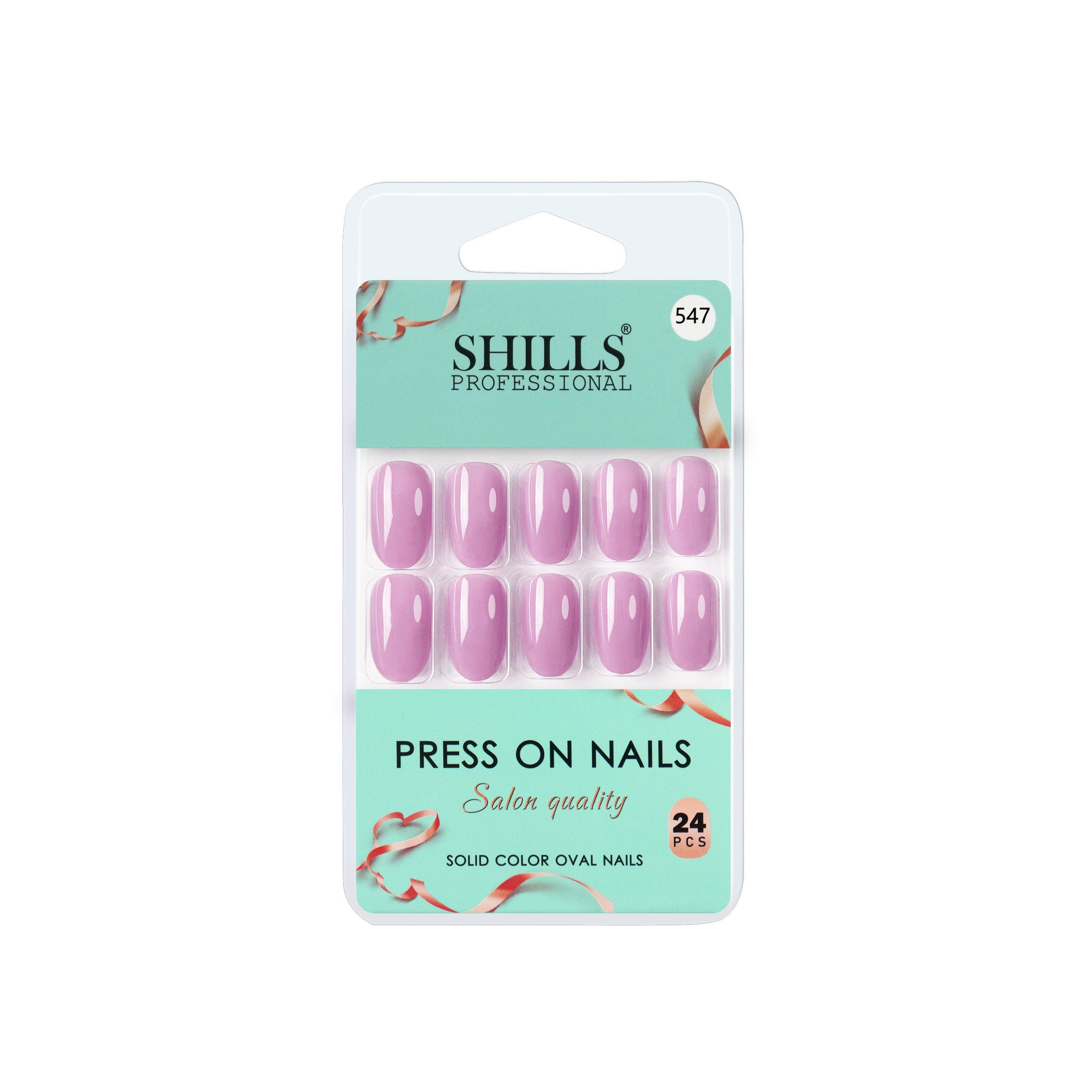 Reusable Oval Press On Nails - Lavender