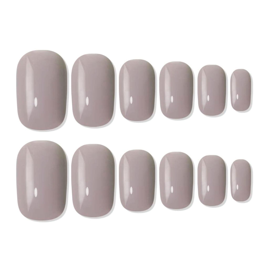 Reusable Square Press On Nails - Nude