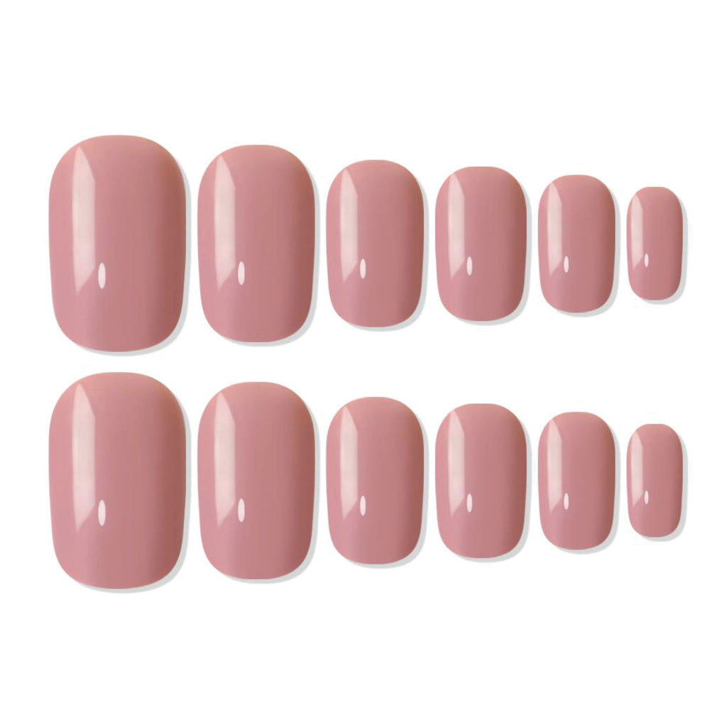 Reusable Square Press On Nails - Nude