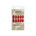 Reusable Square Press On Nails - Red