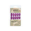 Reusable Square Press On Nails - Purple
