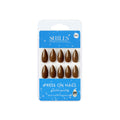 Reusable Almond Press On Nails - Brown