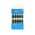 Reusable Almond Press On Nails - Green