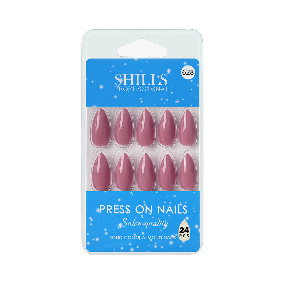Reusable Almond Press On Nails - Pink