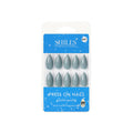 Reusable Almond Press On Nails - Blue