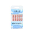 Reusable Square Press On Nails - Peach