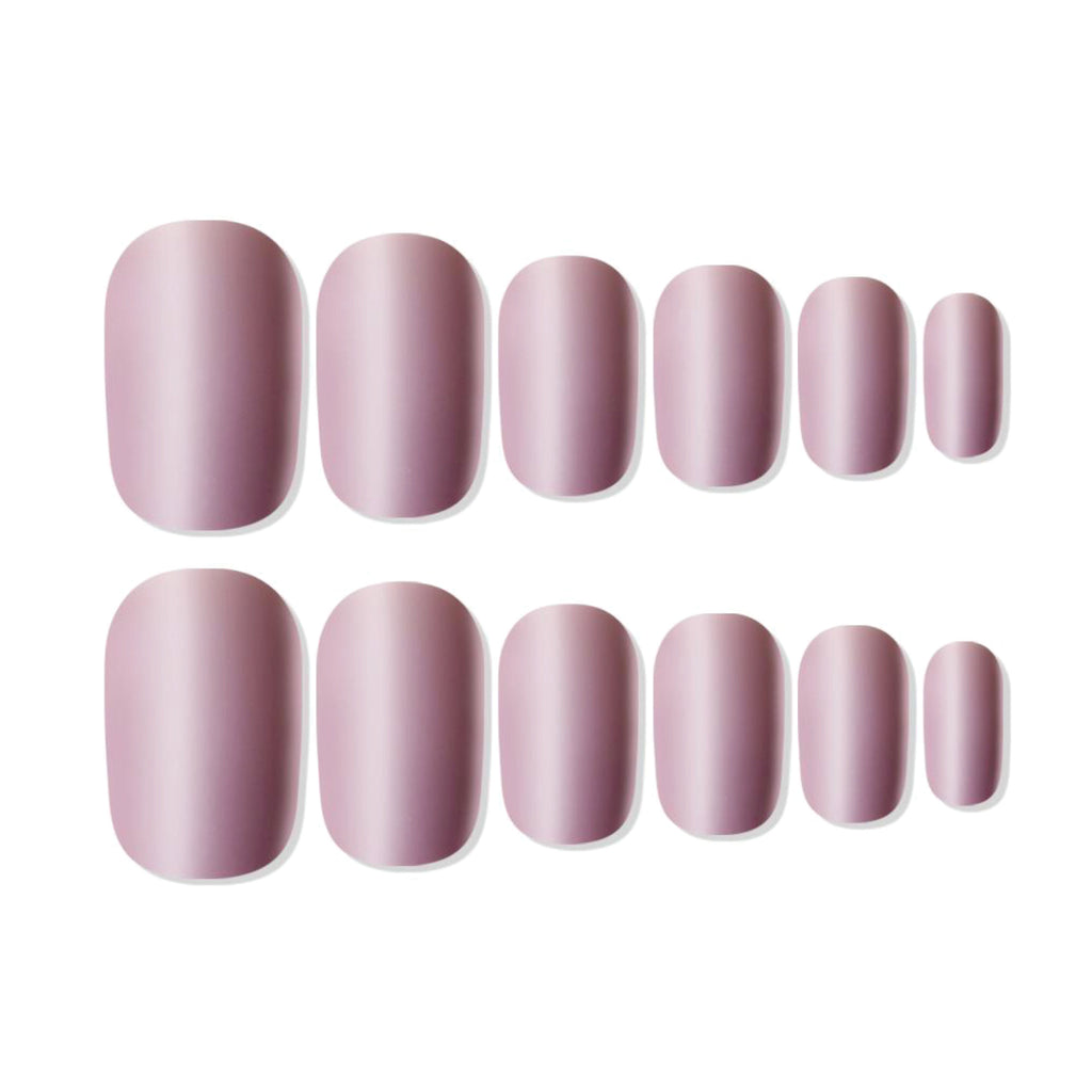 Reusable Square Press On Nails - Peach